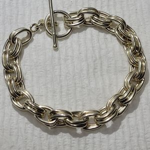 Ladies Sterling Toggle Bracelet